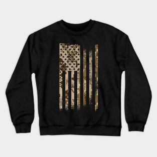 Desert Camo Flag Crewneck Sweatshirt